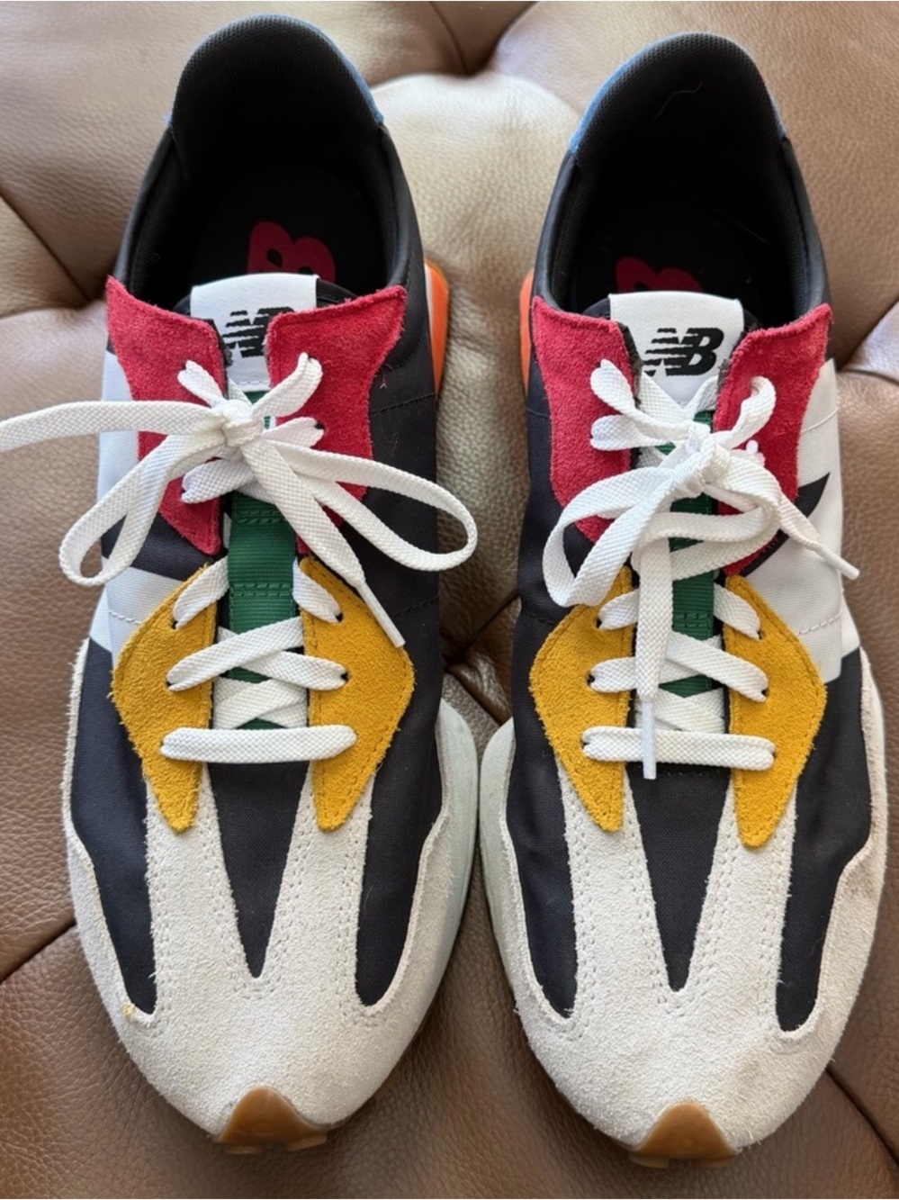 New Balance Men’s 12 Multicolor Athletic Sneakers. EUC
